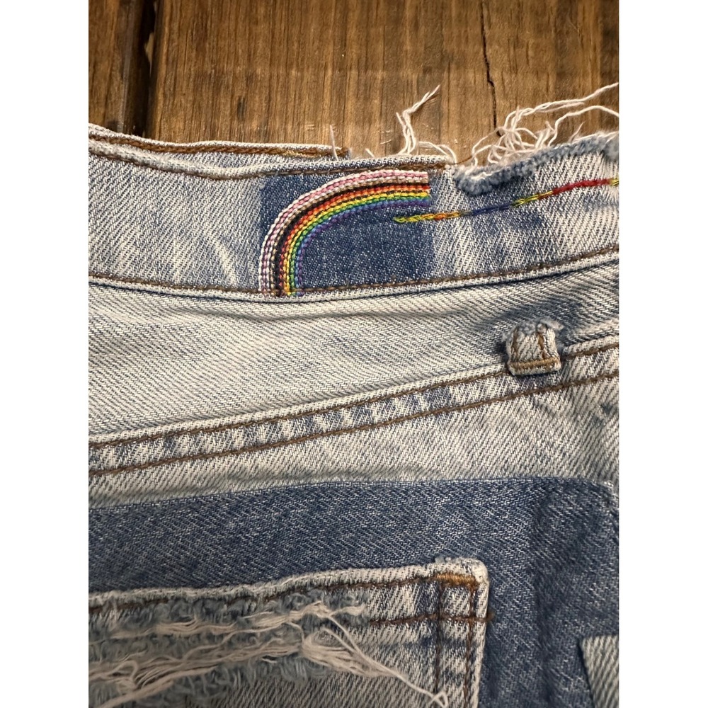 American Eagle Pride Patchwork Distressed High Ri… - image 6